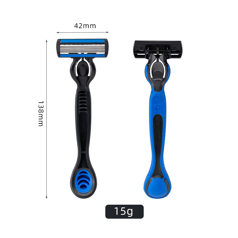 Factory New Six Blade Shavers for Men Soft Rubber Handle 6 Blades Shaving Disposable Razors Wholesale Razor Blades Floating 6 Six Blade System Razors