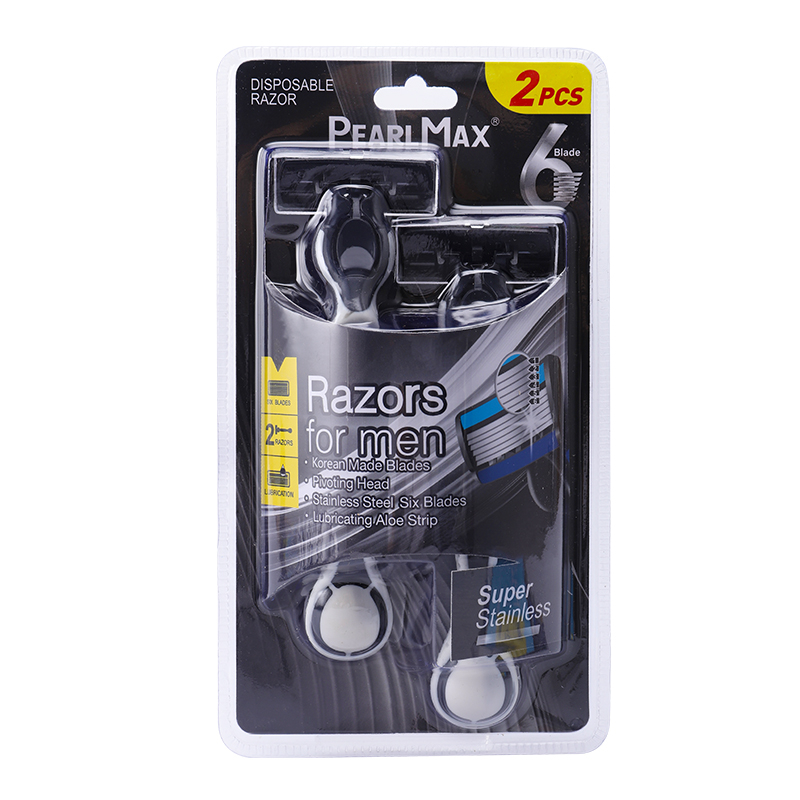 Factory New Six Blade Shavers for Men Soft Rubber Handle Wholesale Razor Blades Floating 6 Six Blade System Razors 6 Blades Shaving Disposable Razors 