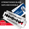 Customized Wholesale Professional Super Stainless Steel Razor Blade Double Edge Safety Razor Barbers 