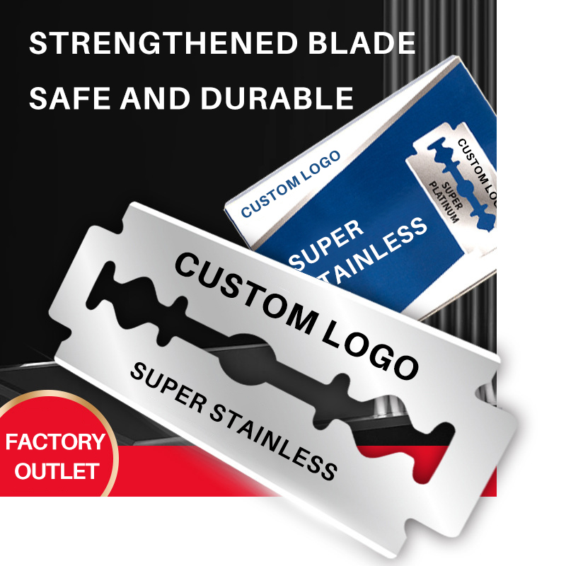 Customized Wholesale Professional Super Stainless Steel Razor Blade Double Edge Safety Razor Barbers 