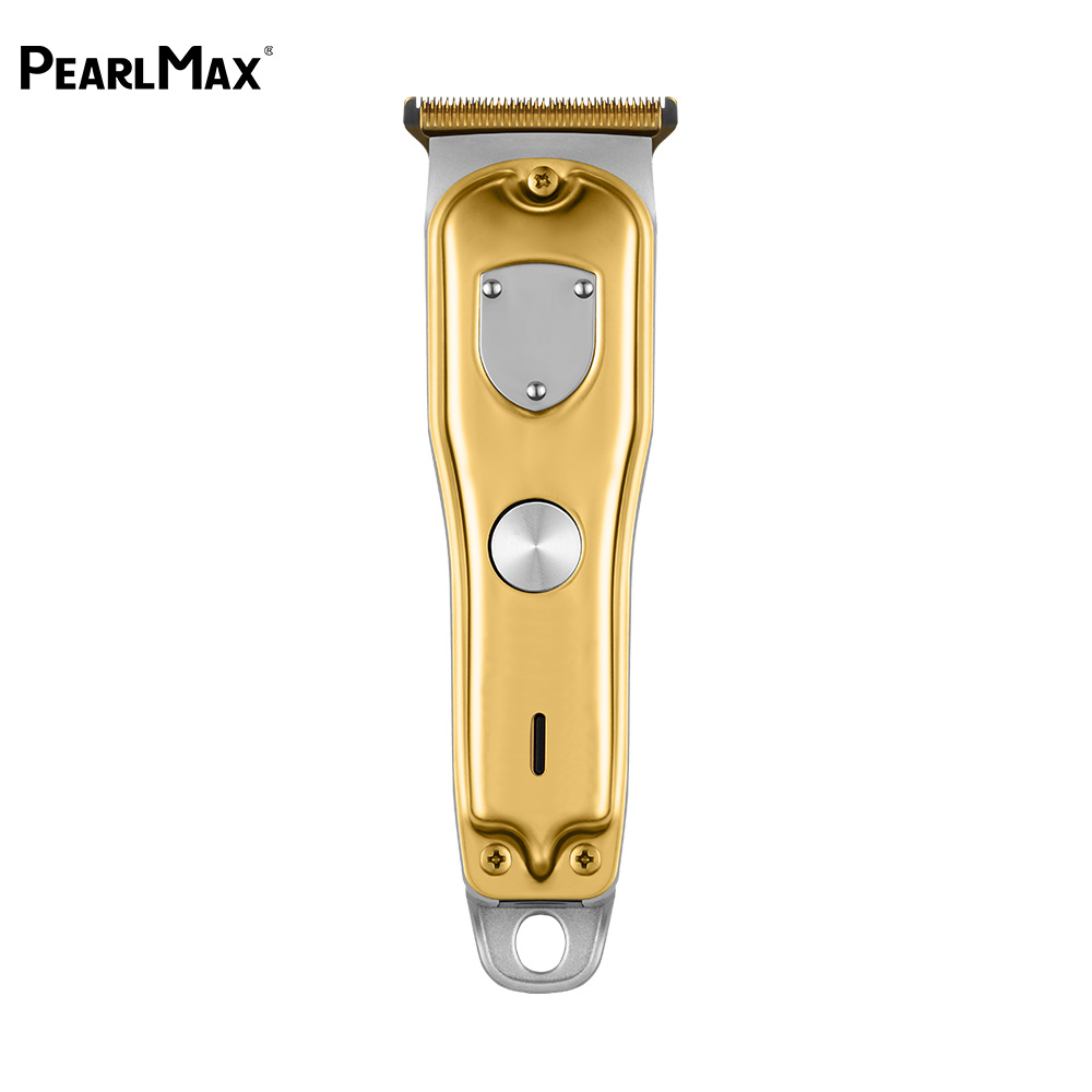 Pearlmax Gold Hair Cutting Machine Hair Clippers Rechargeable Beard Shaver Professional Electric Hair Trimmer for Men Barber