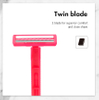 Twin Blade Razor For women 10pcs polybag package