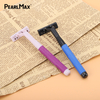 PearlMax High Quality OEM Sweden Imported Stainless Steel razor Triple Blade Shaving Disposable razor with Lubrication Strip