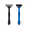 PearlMax New Triple Blade Shaving Razor With Lubricating Strip Rubber Handle Barber High Quality Razor
