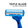 PearlMax Face Razor Disposable Triple Blade Men's Shaving Razor for Men