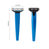 PearlMax Sweden Quality Metal Handle Shaving Razor with Replaceable Head for Barber Shop High Quality Triple Blade Razor