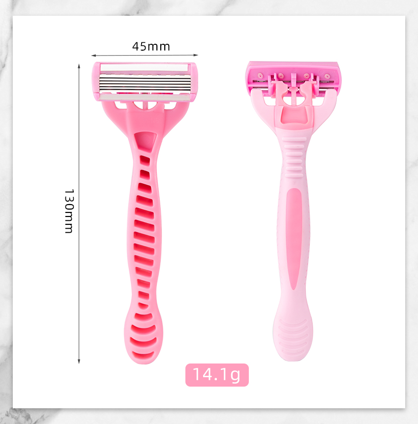 PearlMax New Selling Six Blades Shaving Razor Different Types Classic Safety Razor with Lubricating Strip Women 6 Blades Razor