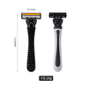 Pearlmax Triple Blade Disposable Razors Portable Men Lubricant Strip Razor Blister Card Disposable Razor for Hotel