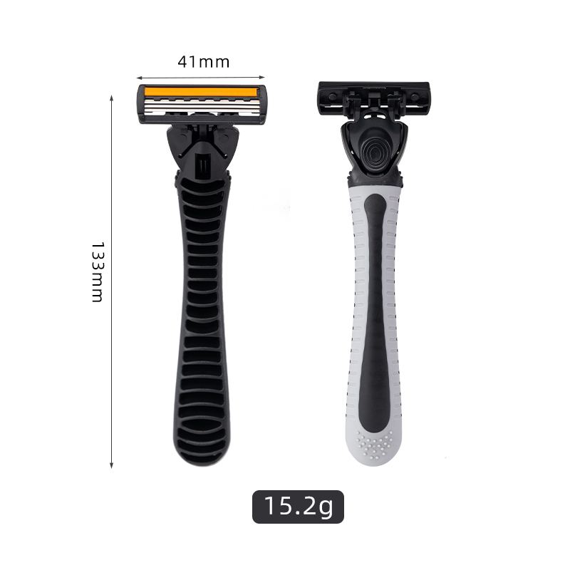 Pearlmax Triple Blade Disposable Razors Portable Men Lubricant Strip Razor Blister Card Disposable Razor for Hotel