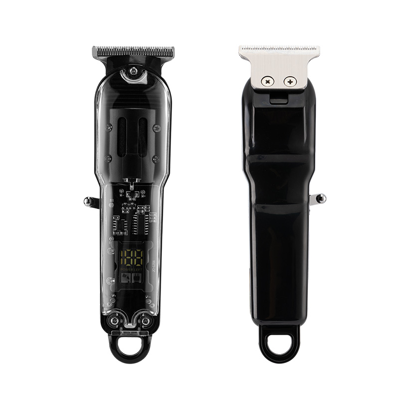 Pearlmax Custom Logo T-blade Cordless Hair Trimmer Salon Use Digital Electric Hair Clipper for Men