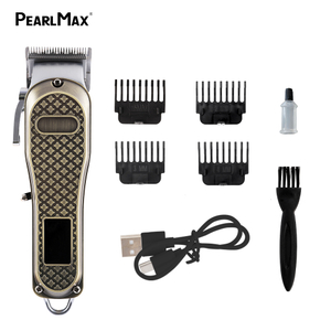 PearlMax Hair Cut Machine Beard Trimmer Cordless Barber Clippers Rechargeable Professional Electric Hair Trimmer for Men