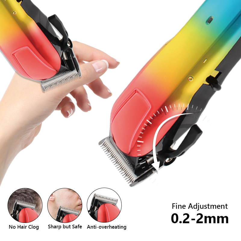 PearlMax Rechargeable Cordless Hair Styling Tool Grooming Kit Colorful Salon Barber Hair Trimmer
