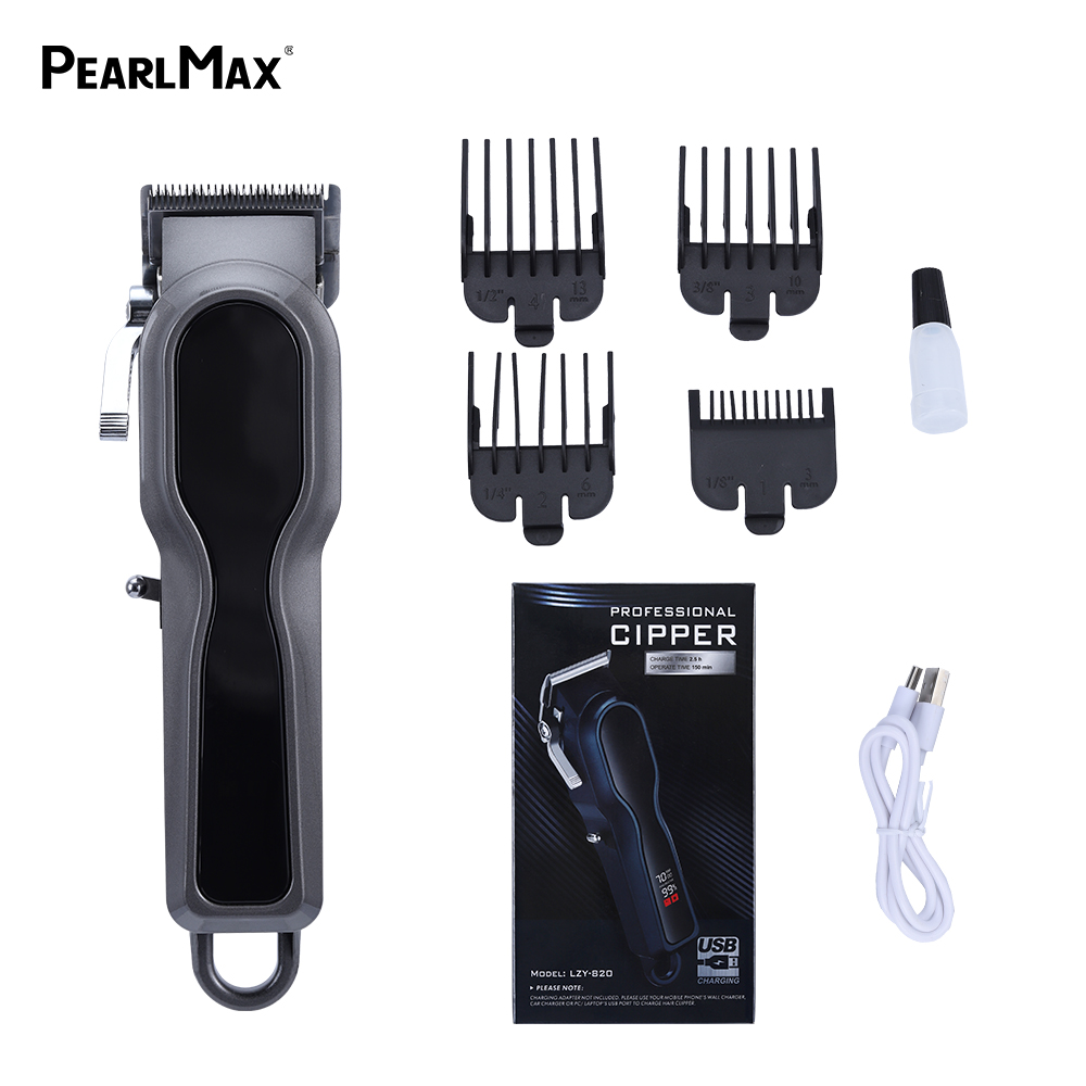 Pearlmax Professional Men's Electric Hair Clipper for Haircut Barber Grooming Kit for Household Outdoor Hotel Use