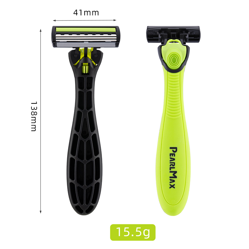 PearlMax Wholesale Newest Max high quality 3 blades shaving razor disposable 19 cartridges razor for men Stainless Steel Razor