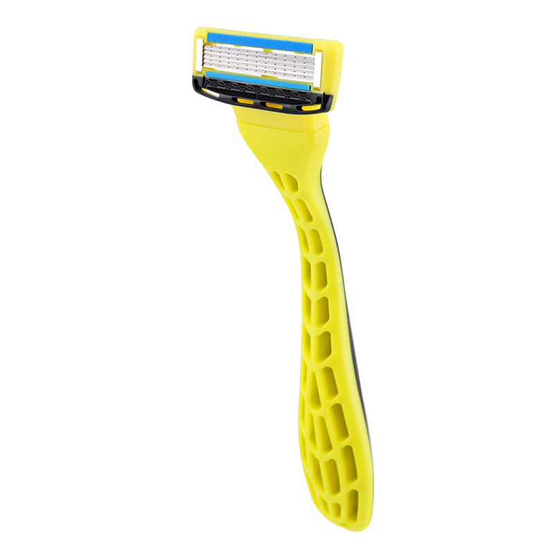 Pearlmax Face Shaving Replaceable Pivoted Head Five Blades Shaving Aloe Vitamin E Lubricating Strip Safety System Razor