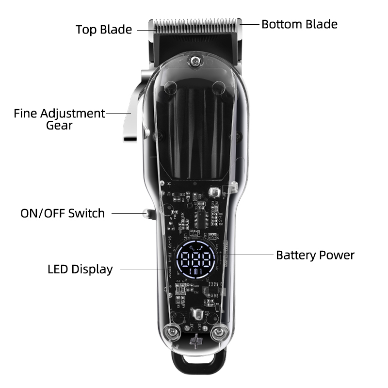 PearlMax Professional Electric Hair Clippers for Barbers Cordless Hair Clipper Hair Trimmer for Home Use
